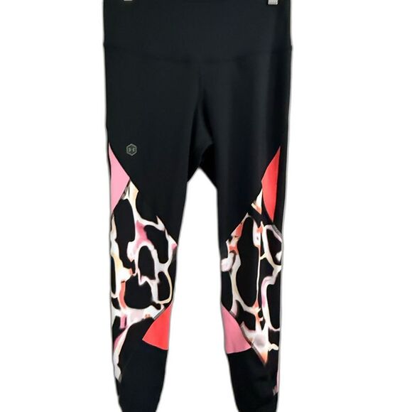 Under Armour Women's UA Rush Print Color Block Tight Leggings - Picture 1 of 5
